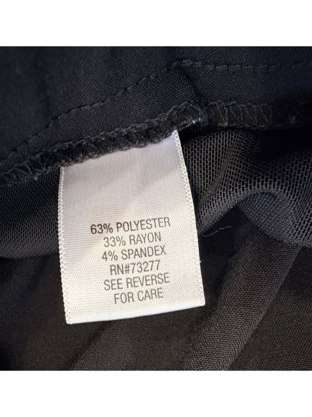 Croft & Barrow Womens Black Pull On Pants Size 10 Short - Picture 3 of 4